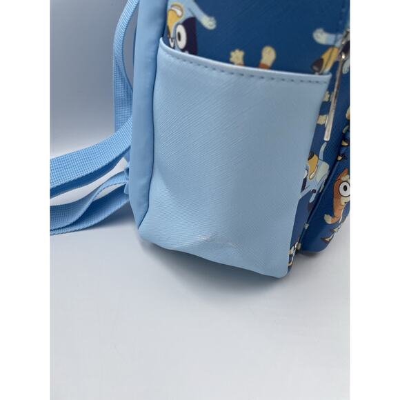 Bluey and Bingo Mini Blue Faux Leather Backpack - Picture 5 of 10